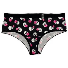NWT TORRID Cheeky Pantie Sz 2X-4X Black Pink White Skulls