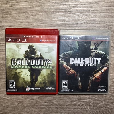 Call of Duty Black Ops and Call of Duty 4 Modern Warfare: Sony PS3 Games