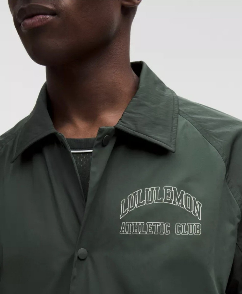 Lululemon Coaches Jacket Graphic Size XL X-Large Rainforest Green 