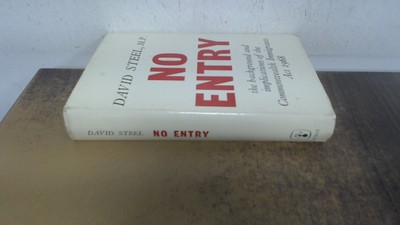 			No Entry (signed), David Steel, C.Hurst and Co, 1969, Hardcover		