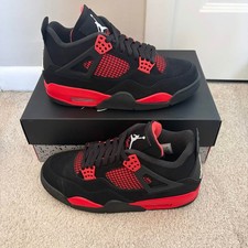 Air Jordan 4 Retro Red Thunder Taglia 9 🔥 Nuove SPEDIZIONE OGGI! CT8527-016