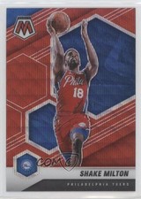 2020-21 Panini Mosaic Mosaic Red Wave Prizm Shake Milton #56 0i32