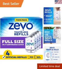 Continuous Protection with 4 Official Insect Trap Refills - Safe & Effective