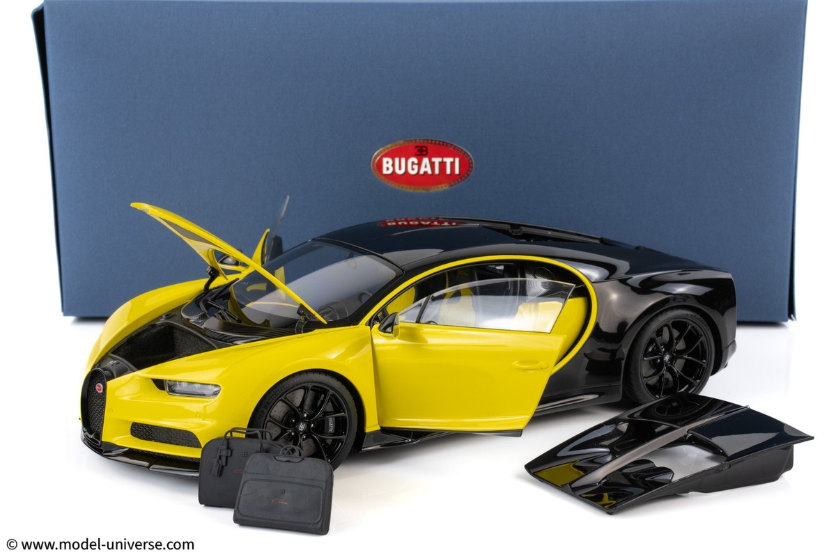 AUTOart - 1:18 Bugatti Chiron (Yellow Molsheim/Nocturne Black