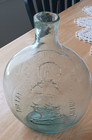General Taylor Never Surrenders The Father of His Country Antique Aqua Glass Bot — photo 1