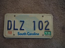 SOUTH CAROLINA SEAL       #    LICENSE PLATE BUY ALL STATES HERE FREE SHIPPING