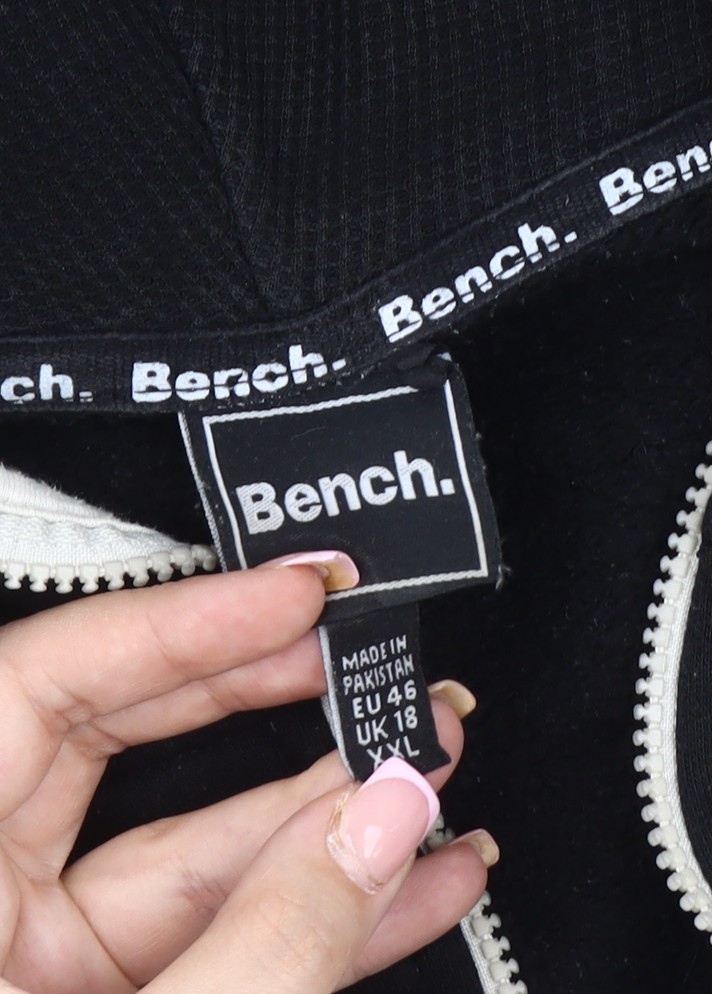 Bench Women's Black White 18 Basic Jacket - image 3