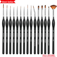 Detail Paint Brushes Set,15pcs Miniature Paint Brushes for Fine Detailing, Art P