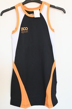 Ladies Gold, Black and White Netball Dress - Size 6 (46338)