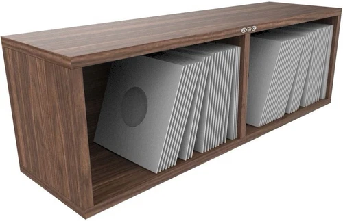 Zomo VS-Box 7/200 Vinyl Record Storage 7 inch in Walnut flat pack