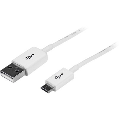 Startech 1m White Micro Usb Cable - A To Micro B - Usb For Cellular Phone