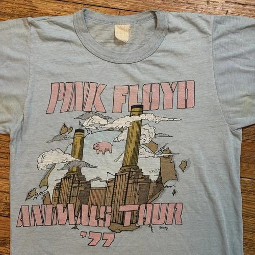 70s Pink Floyd Shirt Animals Tour Size Small Band 19 1970s vintage concert t-shirt, vintage, size S, single stitch, B+ condition