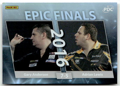 Panini 2025 PDC World Championship Darts EPIC-10 Gary Anderson Lewis Finals