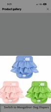 Reusable Dog Diapers Female 3 Pack Washable Highly Absorbent Doggie Small