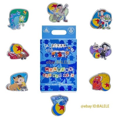  New Disney Pixar Summer Fest Mystery Pin Box Set of 2 Random 2026 HKDL