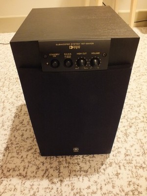 Yamaha YST-SW105 Wired Subwoofer System, Black Wood, Used - Mint Condition