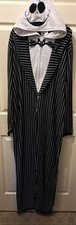 Jack Skellington Adult Pajama One Piece X-Large Nightmare Before Christmas