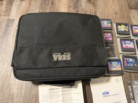 Sega Game Gear Recapped Bundle Lot of Games with Case & Accessories