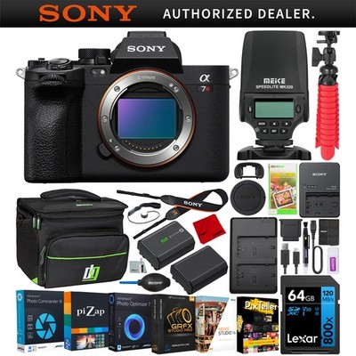 Sony a7R V Full Frame Mirrorless Camera Body ILCE-7RM5 + Speedlite & Bag Bundle