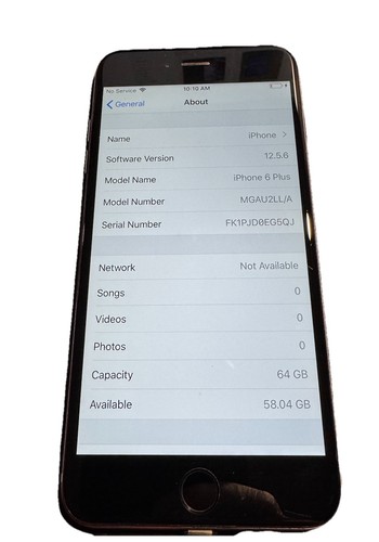 Apple iPhone 6 Plus 64GB Unlocked AT&T T-Mobile Verizon Smartphone - Afbeelding 1 van 3