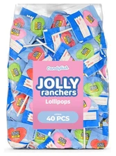 Jolly Ranchers Heart Lollipops – 40 Count Bag – Bulk Valentine Candy, Assorte...