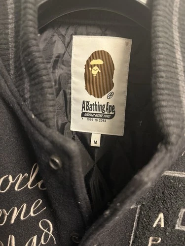 Bape Varsity Jacket Black (FW21) image 5