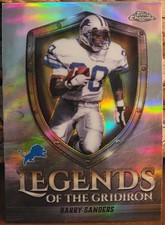 Topps 2025 Chrome Legends Barry Sanders Detroit Lions Football Card #LOG-18