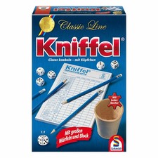 Schmidt Spiele Classic Line Kniffel mit großem Spielblock Familienspiel