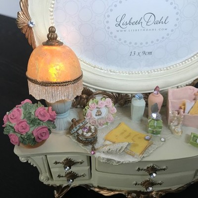Lisbeth Dahl Miniature Toilet Photo Frame, Working Lamp, 13x9cm 