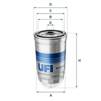 UFI Kraftstofffilter 24.351.01 FüR Alfa Romeo Bedford Passend FüR Fiat Ford