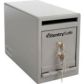 SentrySafe Under Counter Drop Slot Safe UC-025K - 6''''W x 12-5/16''''D x 8-1/2''''H