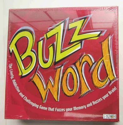 Buzz Word Addictive Game That Buzzes Your Brain Adult Patch BRAND NEW Sealed