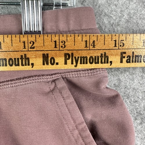 Pact The Studio Cinch Ruched Ankle Joggers Pants Womens Small Rose Taupe Organic - Picture 11 of 17