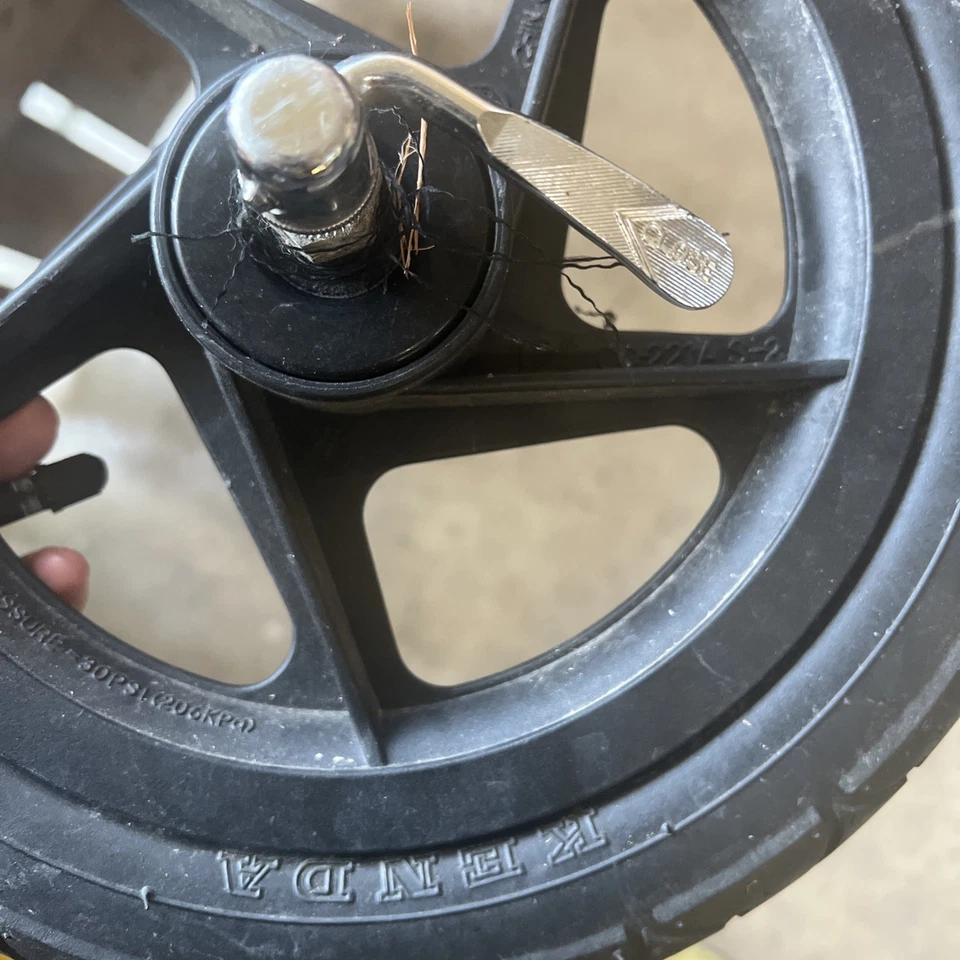 3 complete set Bob Revolution SE 16" CC226 Stroller Wheel Rims & Tires USED ITEM - Image 3 of 3