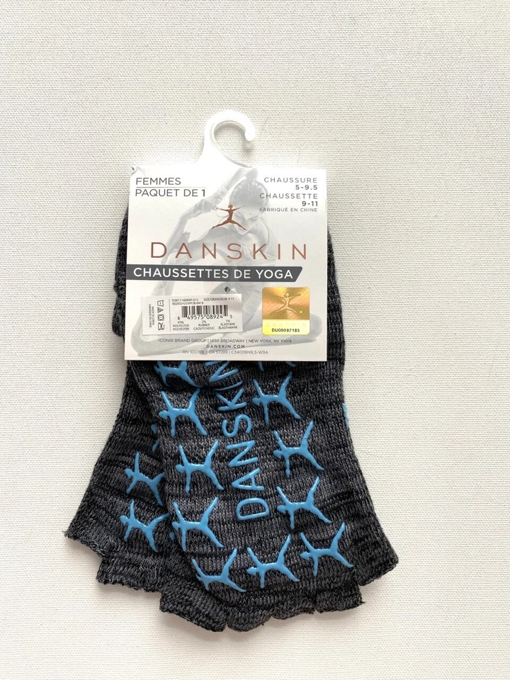 Calcetín de yoga Danskin gris Foto 2 de 2