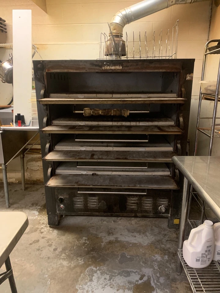 Peerless 2348P - 4 Pan 4 Deck Floor Model Gas Bake Oven GREAT SPACE SAVER!!! - Image 3 of 4