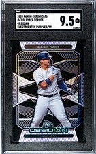2020 Panini Chronicles Obsidian #47 Gleyber Torres ETCH PURPLE (1/99) SGC 9.5