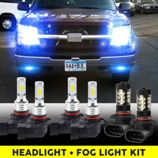 8000k Led Headlight Bulbs For 2003-2006 Silverado 1500 Hilo Beam Fog 8000k Led Headlight Bulbs For 2003-2006 Silverado 1500 Hilo Beam Fog