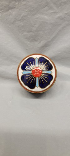 Vintage Enameled Brass Trinket Box Made In Thailand # 4195 - Picture 21 of 22