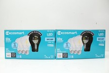 Ecosmart 60W A19 Dimmable Glass LED Light Bulb A7A19A60WESGD03 LOT OF 8 BULBS