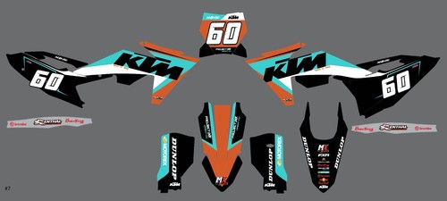 250/350/450Sxf - MATRIX KTM GRAPHICS FULL KIT DECALS KIT 21mil Thick - Picture 2 of 7