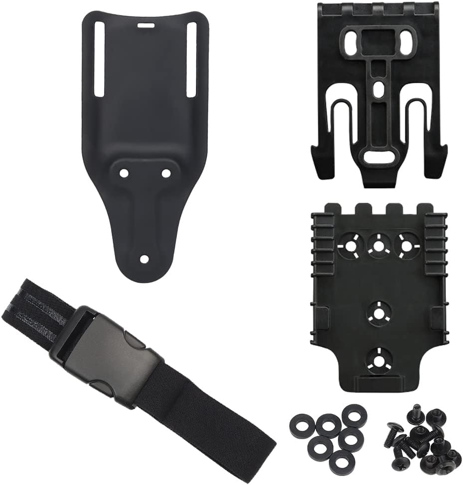 Quick Locking System Kit, with Holster Thigh Straps,Mid-Ride Leg Belt Loop Platf