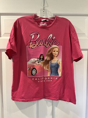 Rare! Stradivarius Pink Barbie T-shirt Tee M Medium