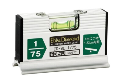 EBISU Slope Level Wide 1/75 ED-SL 1/75 With Lens Non Magnet Made in Japan