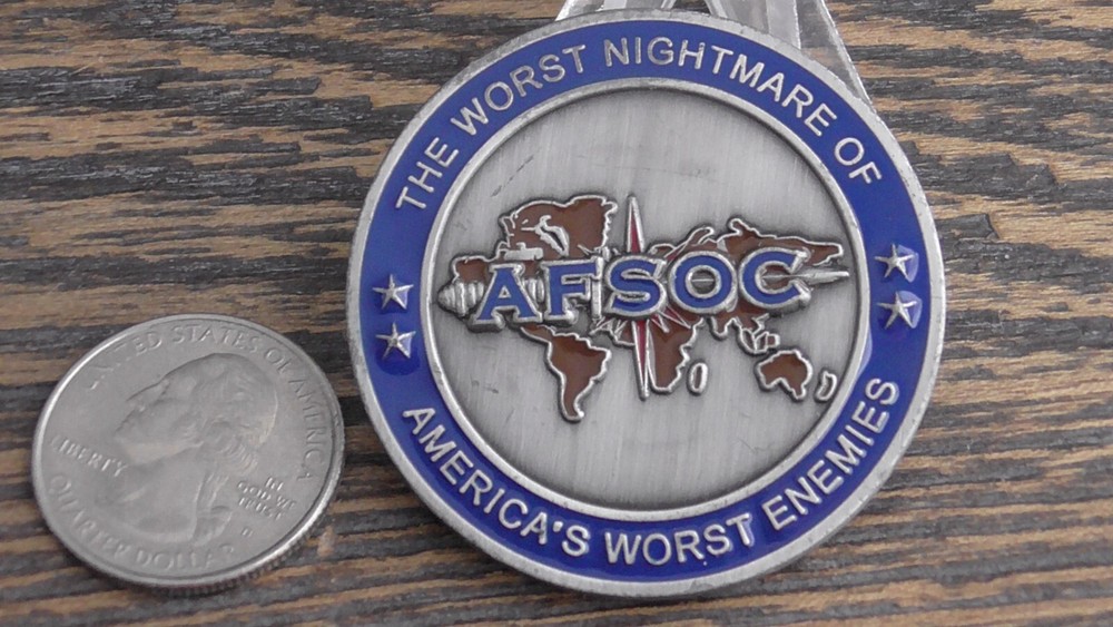 USAF AFSOC ANG CN Air Force Special Ops Command Challenge Coin 804W