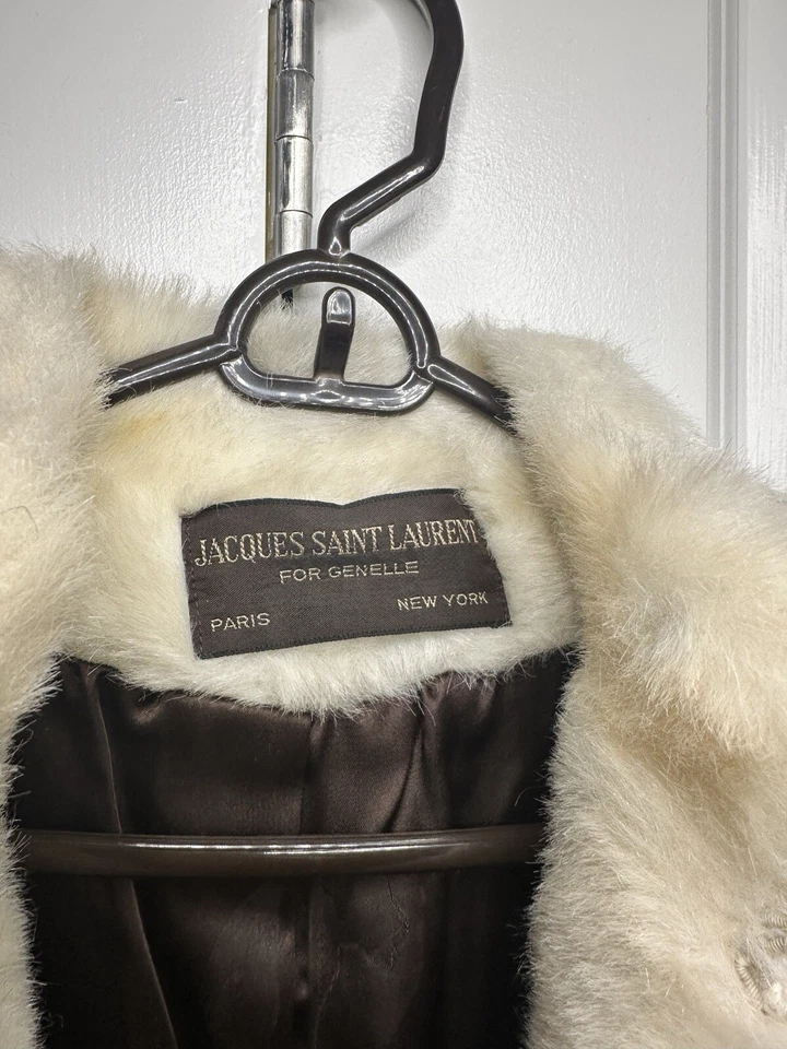 Abrigo de piel vintage exquisito Jacques Saint Laurent para mujer’s años 70’s Avant Garde Foto 4 de 4