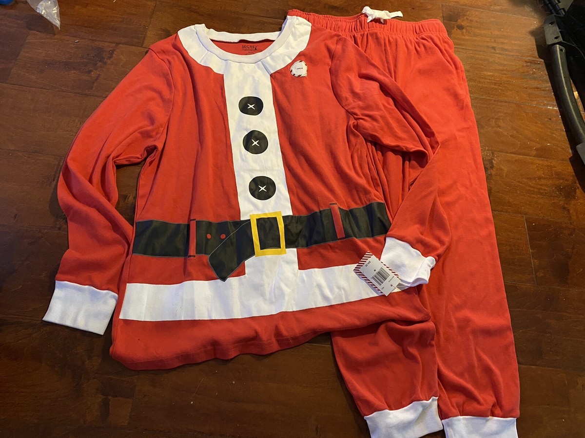 MJC Secret Santa Red Santa Claus Cosplay Costume Men's Sleepwear