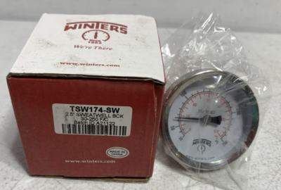 #ad Winters TSW174 SW Hot Water Thermometer 2.5quot; Dial 30 to 250°F $23.88