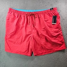 NWT Roundtree  Yorke Swim Trunks Board Shorts Men 4XB Lined Red - NEW