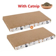 5PC Cat Scratch Pad Cat Scratcher Catnip Cardboard Cat Post Double-Sided Design